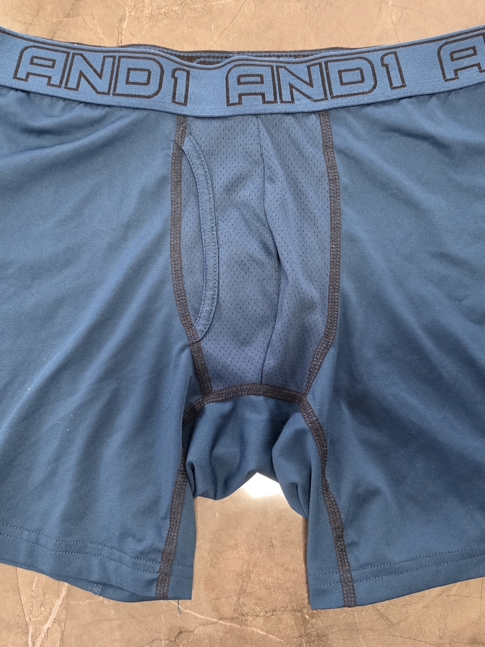 And1 Navy Blue Athletic Boxer Briefs